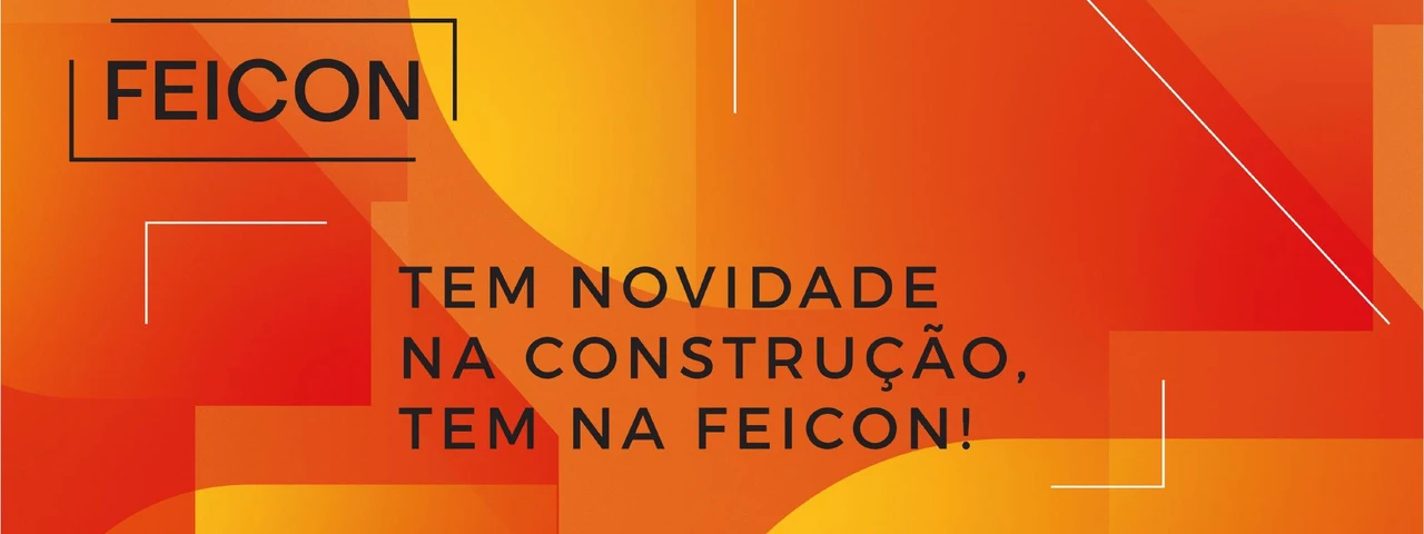 Key visual da campanha Feicon 2026